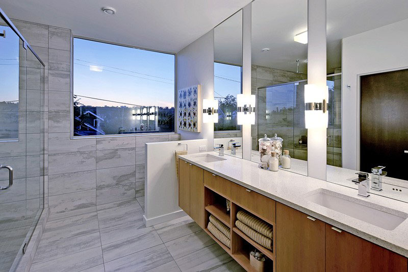 Shelving Unit With Bathroom Vanity