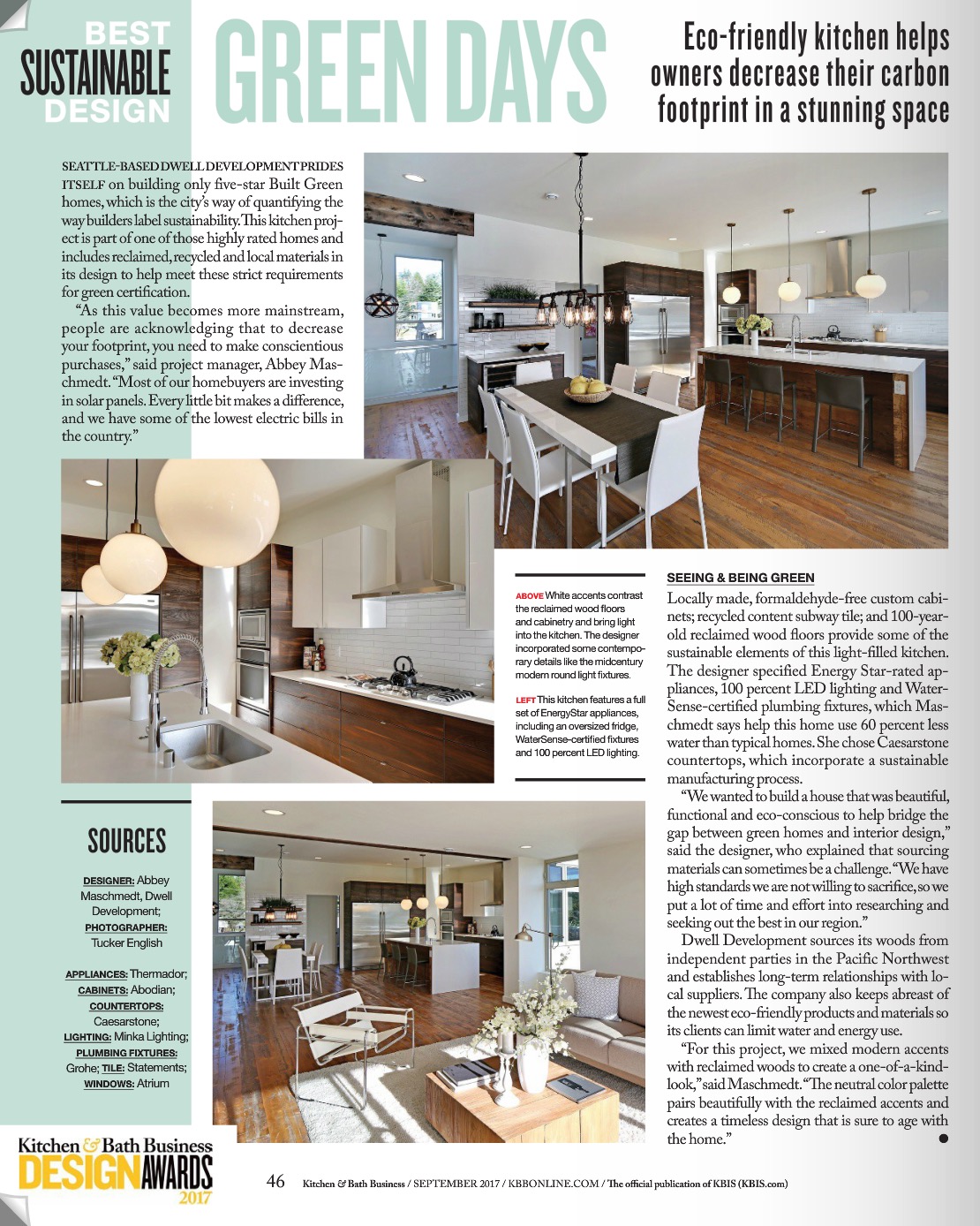Dwell Development | Kitchen & Bath Business | 2017 Design Awards