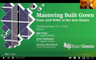 Mastering Built Green – From 2018 WSEC to Net Zero Homes